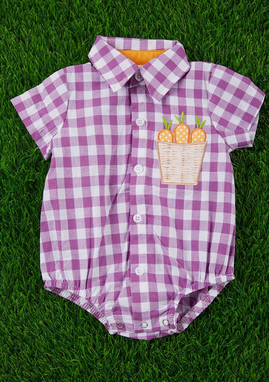 Lilac Carrot Onesie