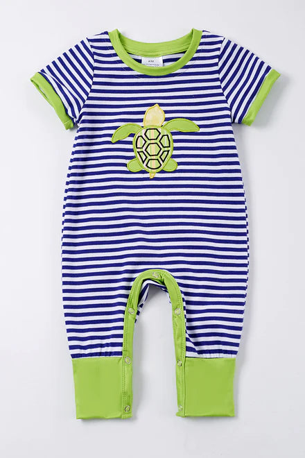 Blue SeaTurtle Romper