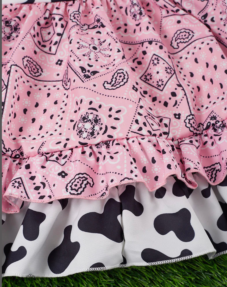 Pink Paisley Dress