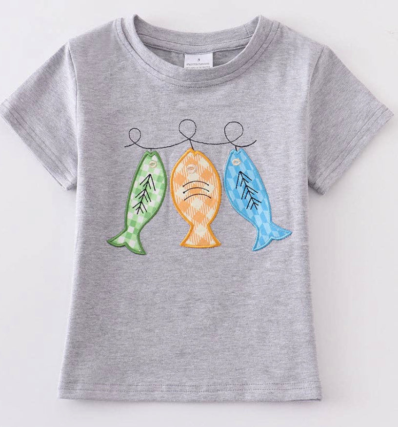 Grey Fish Tee