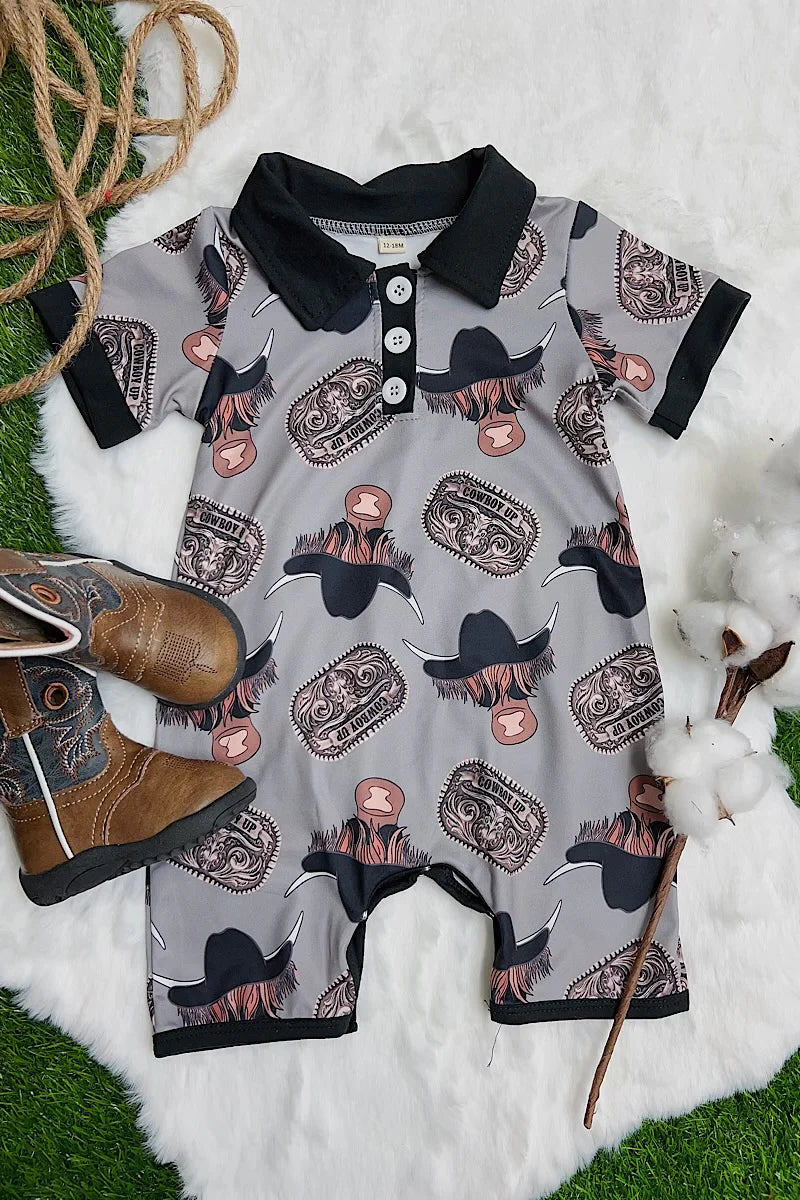 Highland Cow Romper