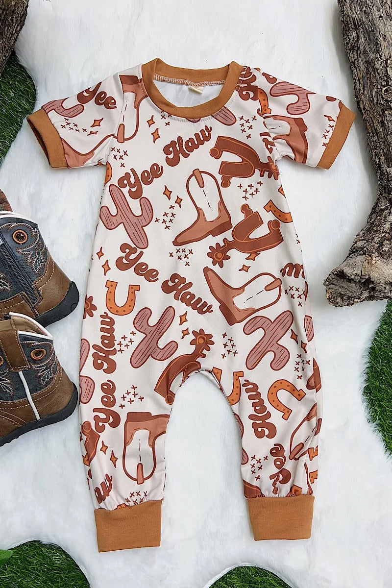 YeeHaw/Boots Romper