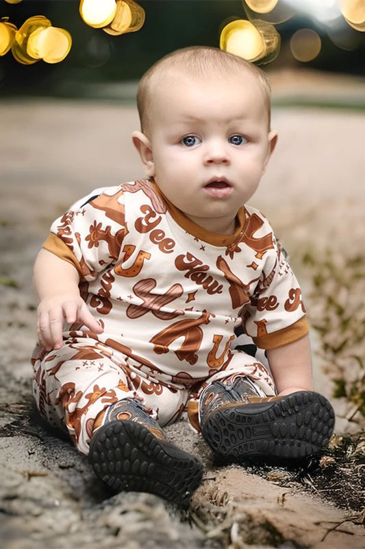 YeeHaw/Boots Romper