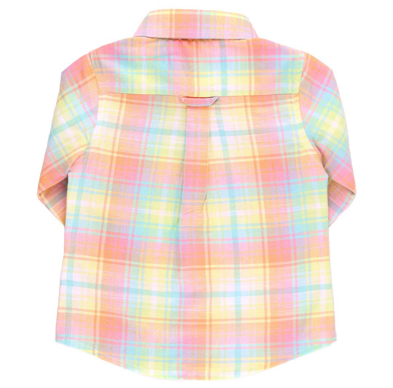 Rainbow Plaid Button Down