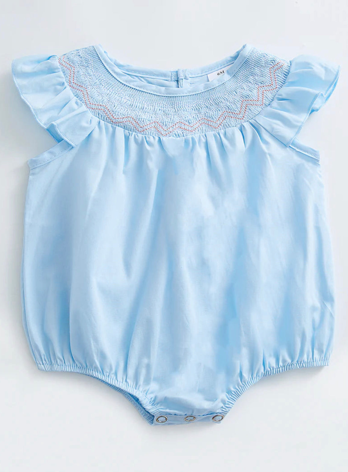 Blue Smocked Romper