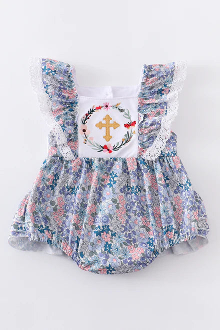 Easter Wreath Girl Bubble
