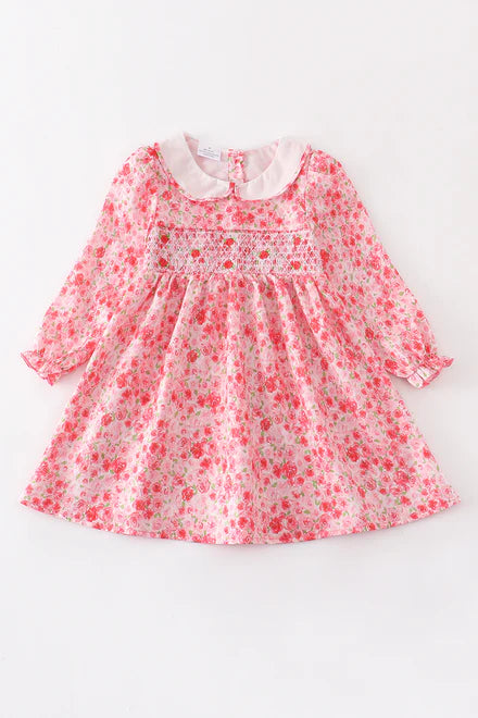 Pink Smocked Dress
